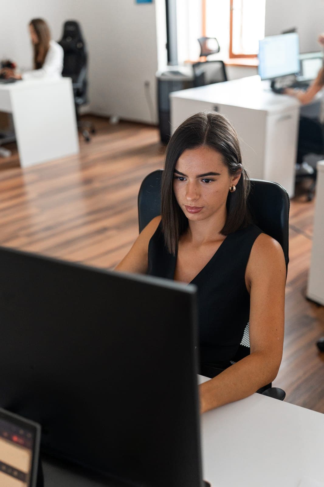 A Bilvao accountant at work in the office