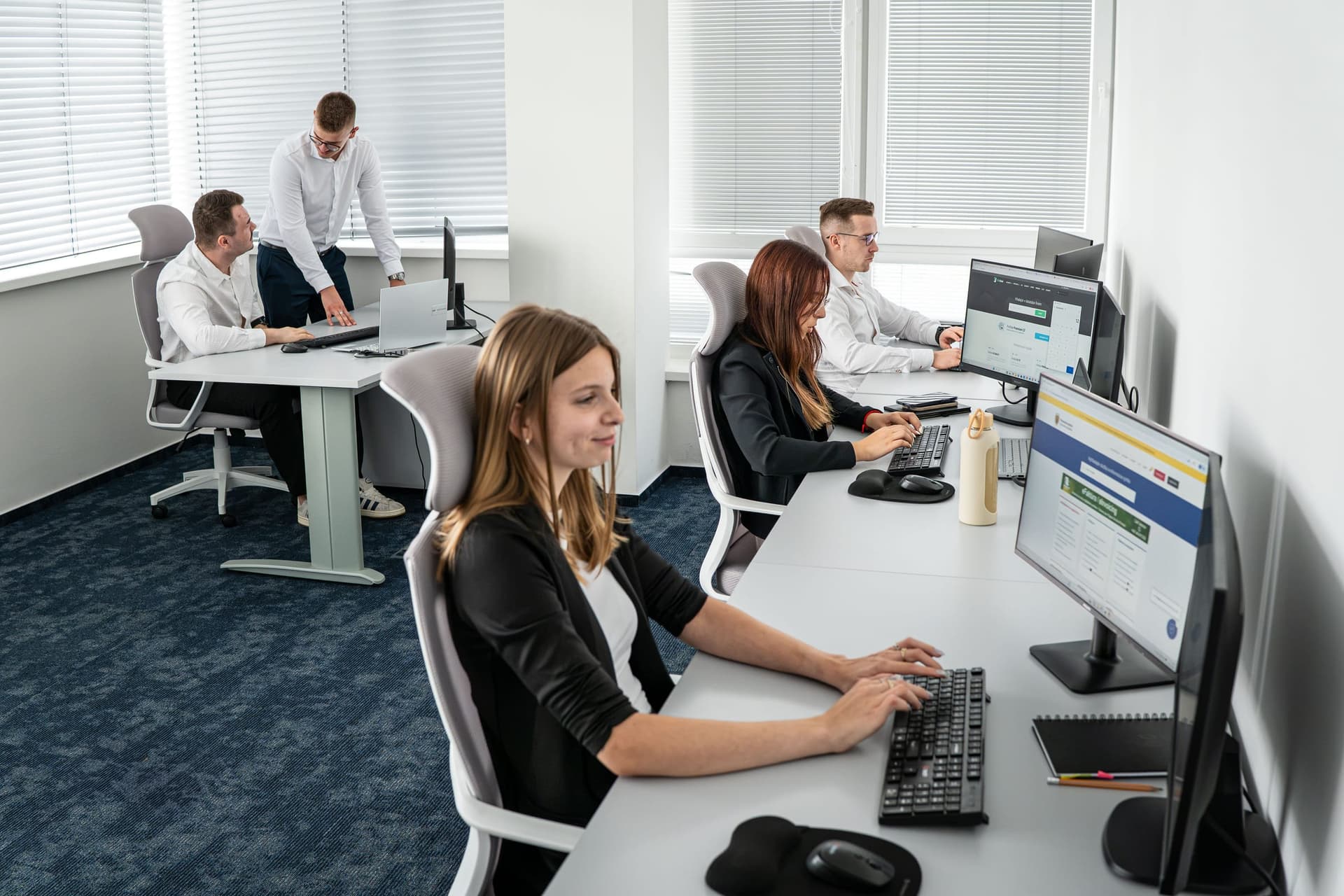 Bilvao accountants at work in the Bratislava office