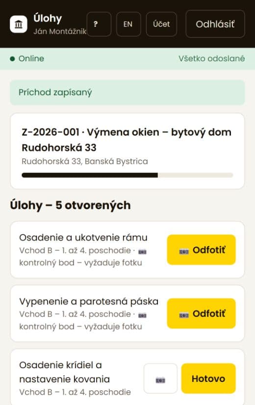Úlohy montážnika v mobile